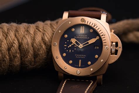 panerai replica pam 9 bronzo|panerai submersible bronzo.